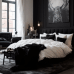 Black and White Bedroom Decor (72)