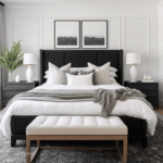 Black and White Bedroom Decor (73)