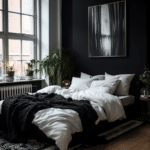 Black and White Bedroom Decor (81)