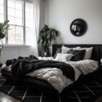 Black and White Bedroom Decor (83)
