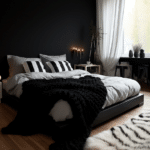 Black and White Bedroom Decor (84)