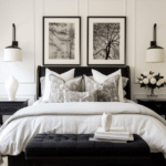 Black and White Bedroom Decor (86)