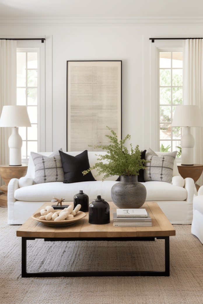 30+ Classy Black and White Living Room Decor Ideas