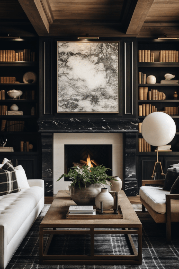 30+ Classy Black and White Living Room Decor Ideas
