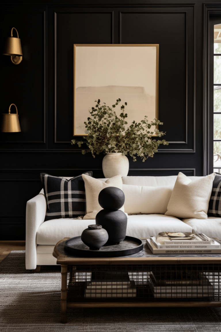 30+ Classy Black and White Living Room Decor Ideas