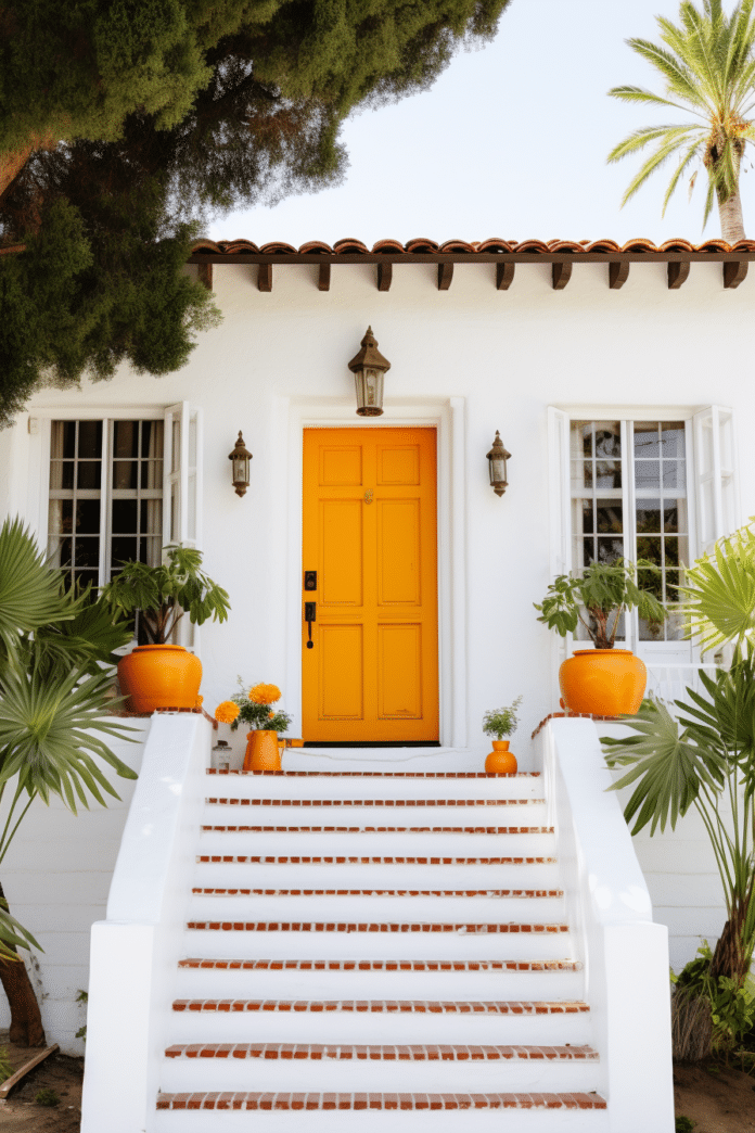 30 Front Door Color Ideas for a White House