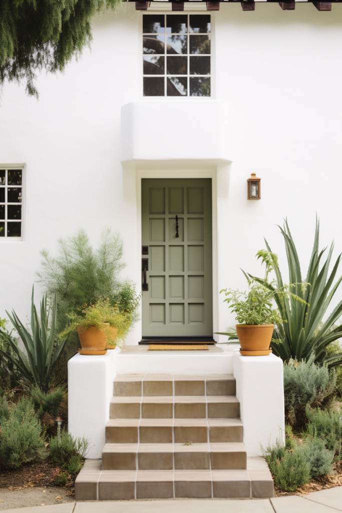 30+ Front Door Color Ideas for a White House