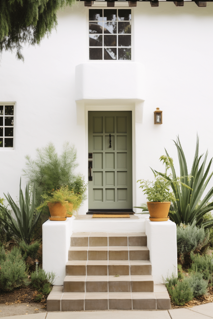 30 Front Door Color Ideas for a White House