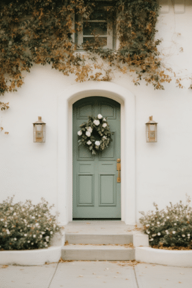 30 Front Door Color Ideas for a White House