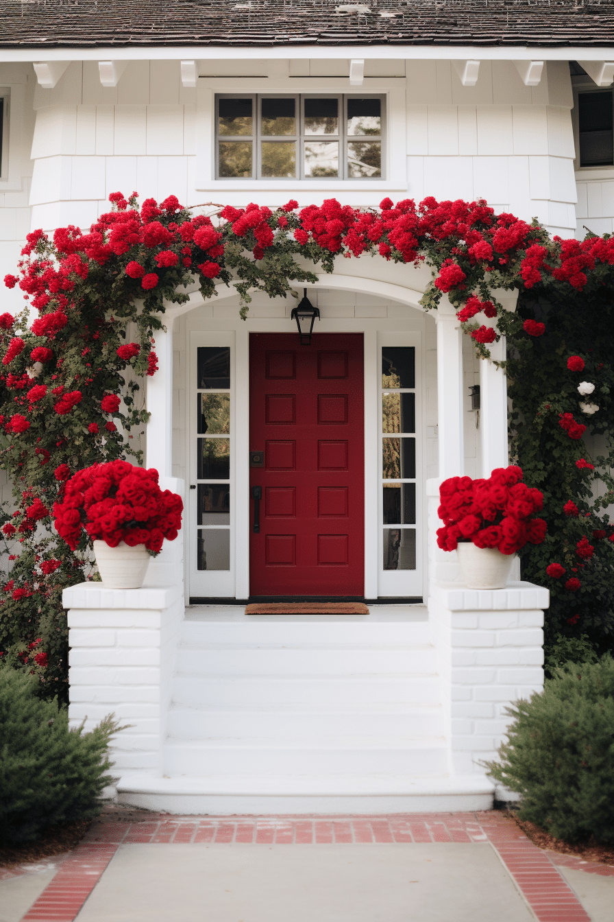 30 Front Door Color Ideas for a White House