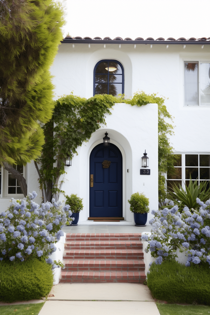 30 Front Door Color Ideas for a White House