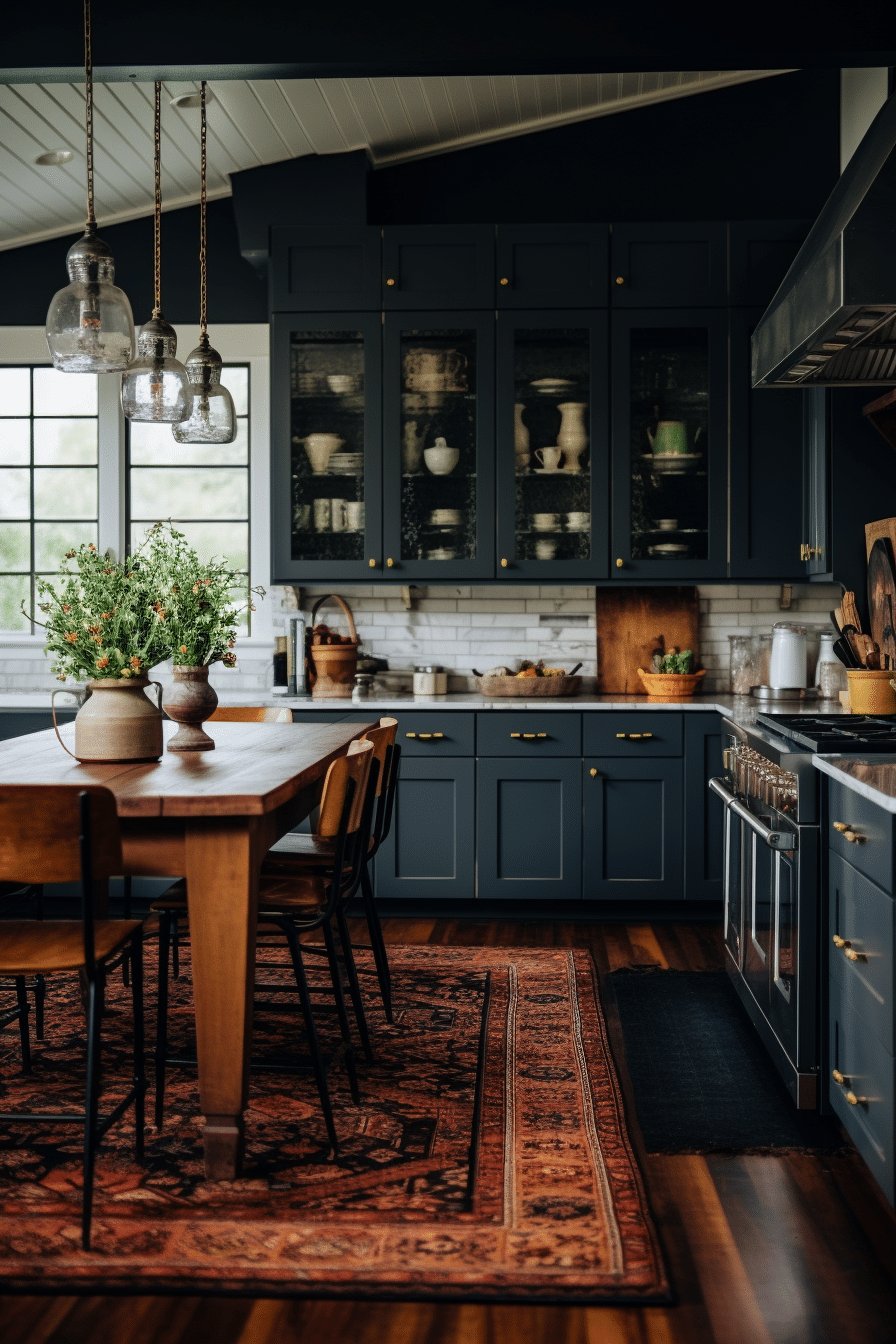 40+ Aesthetic Moody Farmhouse Kitchen Ideas