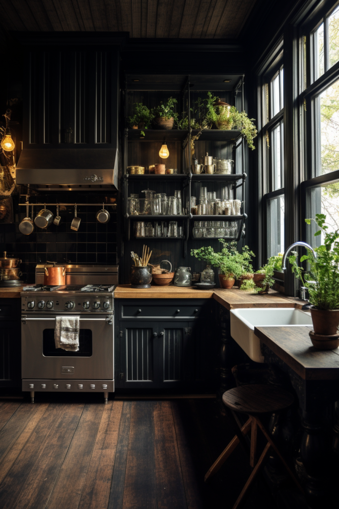 30+ Aesthetic Moody Farmhouse Kitchen Ideas