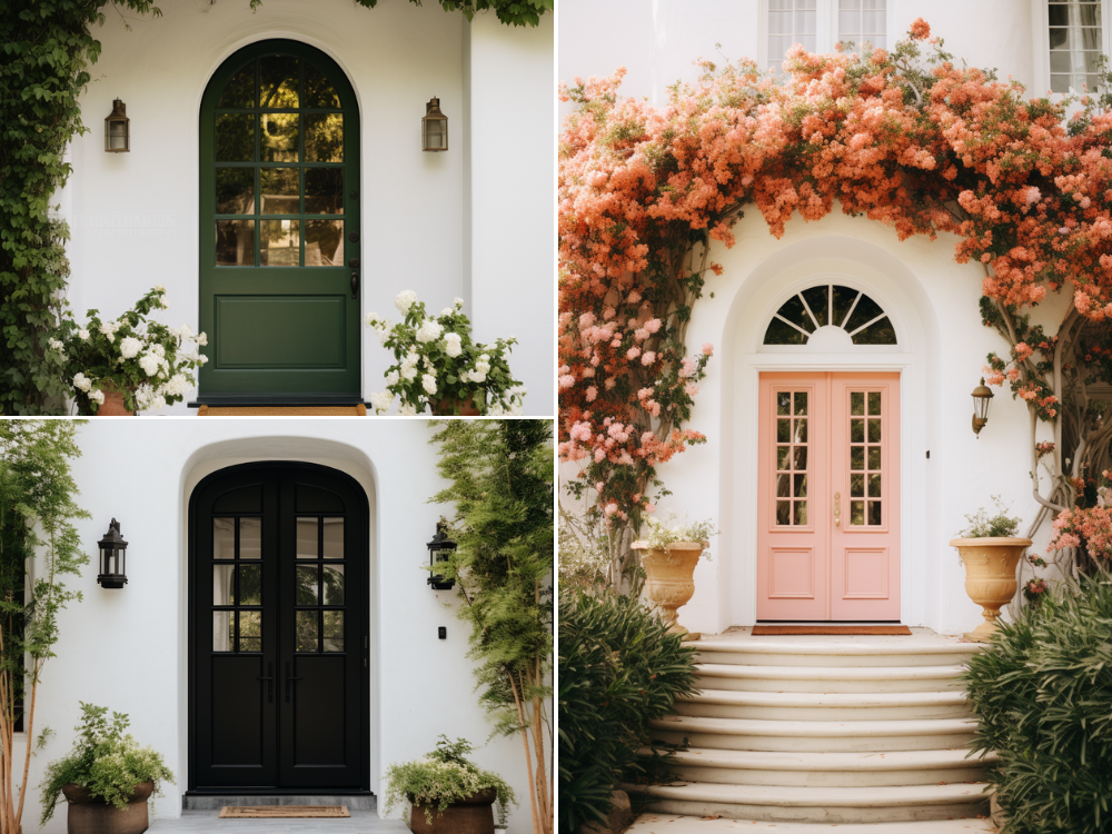 30+ Front Door Color Ideas for a White House