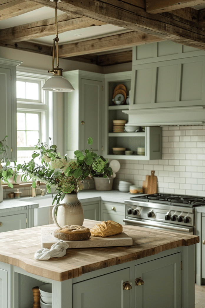 50+ Serene Kitchens with Sage Green Cabinets