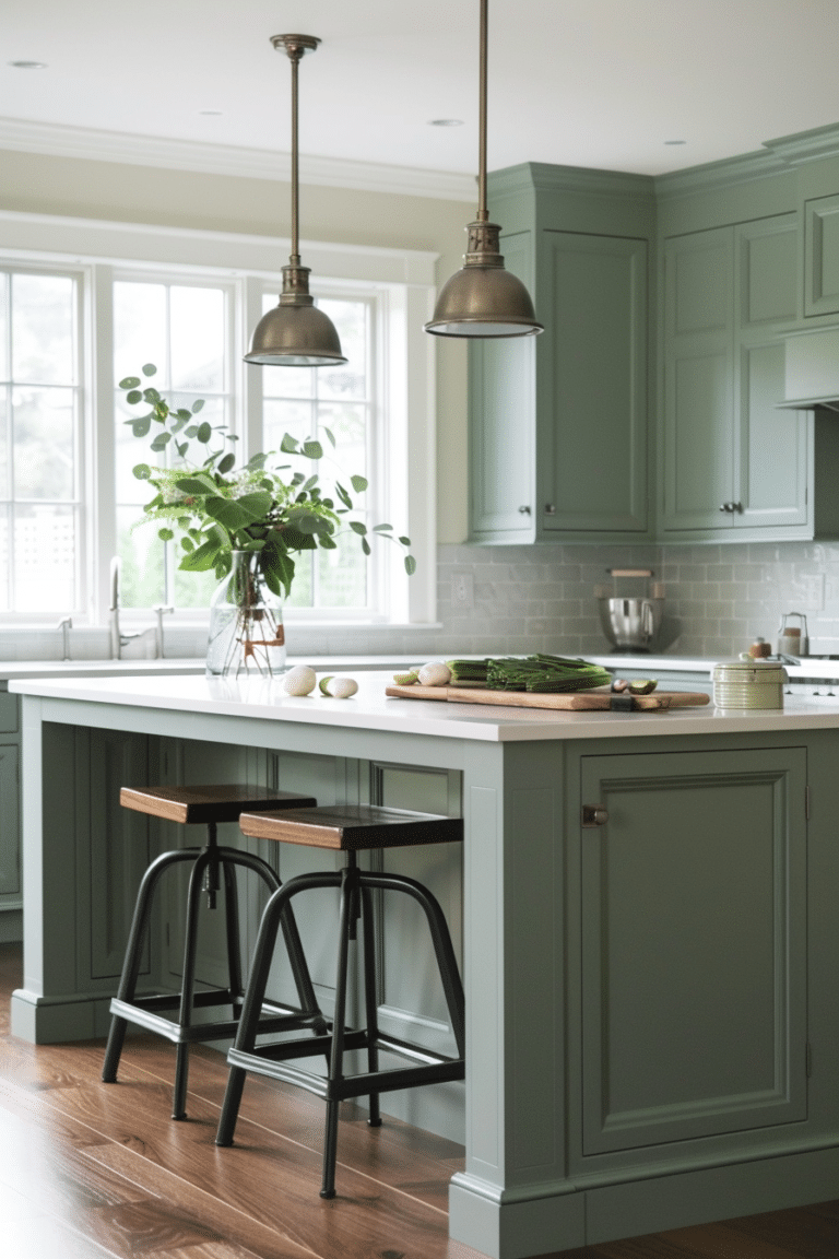 50+ Serene Kitchens with Sage Green Cabinets