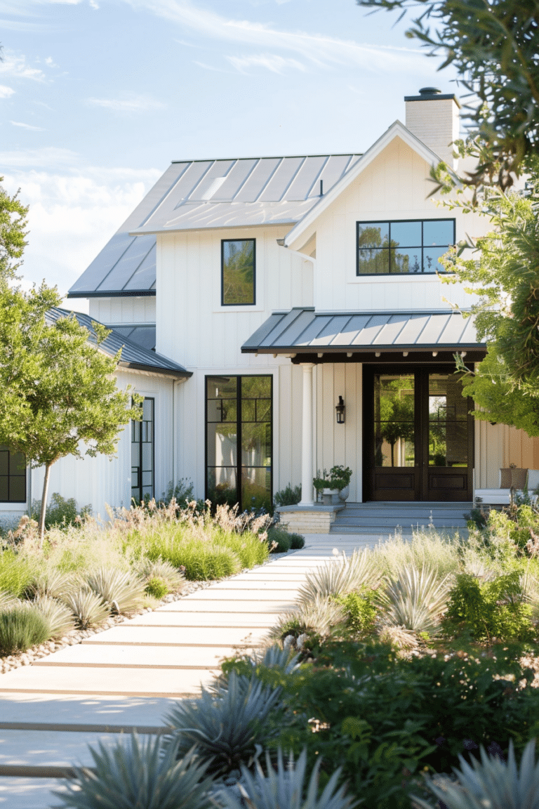 40+ Modern Front Yard Landscaping Ideas for Max Curb Appeal — free download