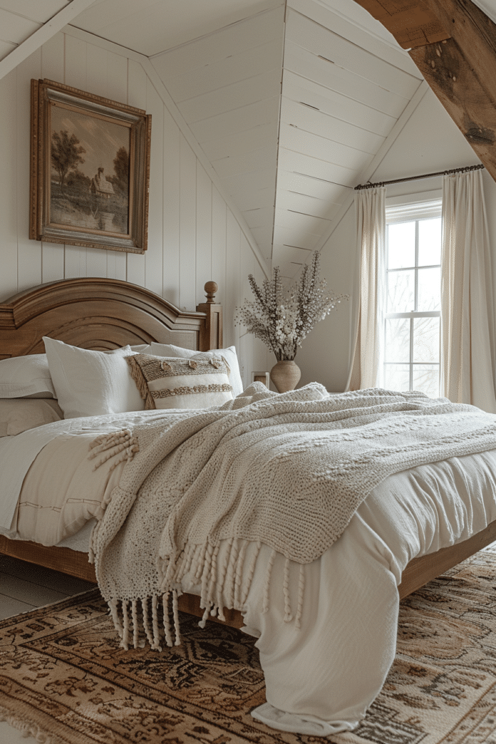 Vintage Farmhouse Bedroom Ideas