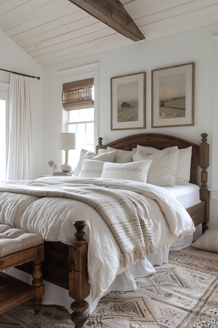 80+ Vintage Farmhouse Bedroom Ideas