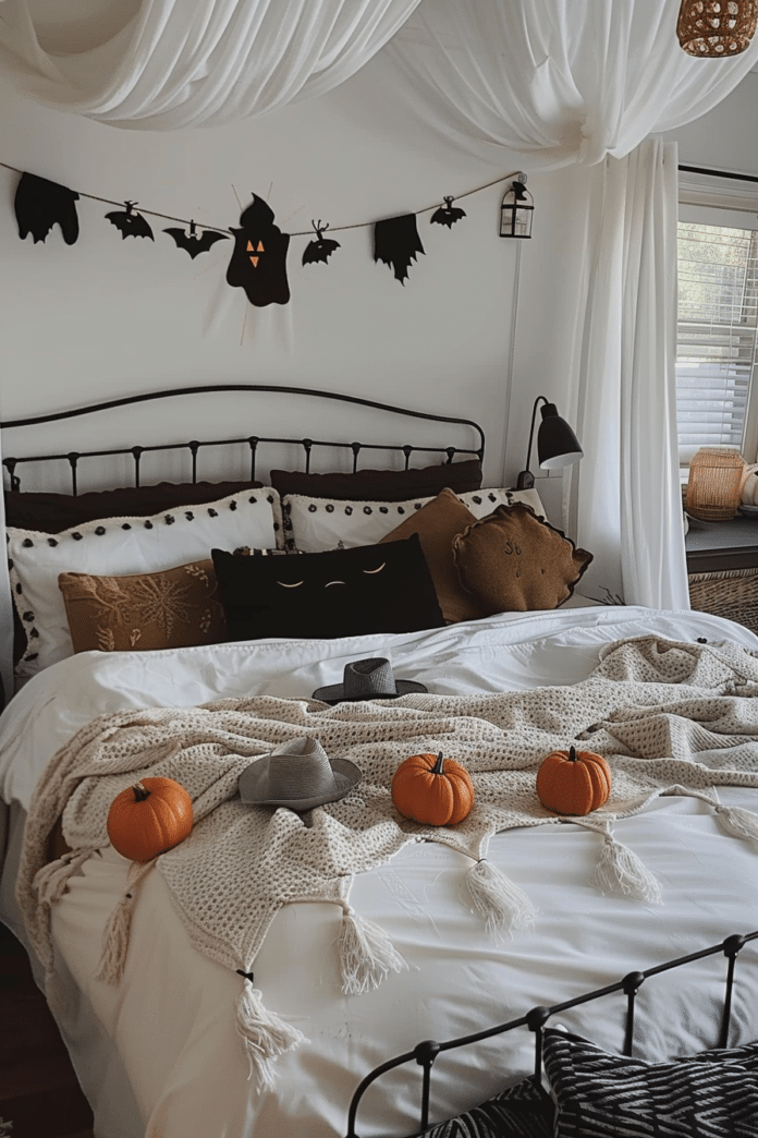 70+ Cozy Halloween Bedroom Ideas & Amazon Decor Picks