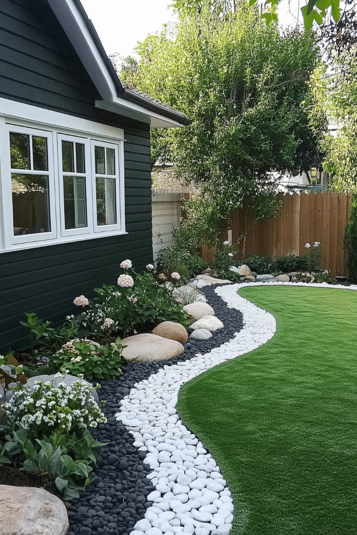 20+ Elegant White Rock Landscaping Ideas