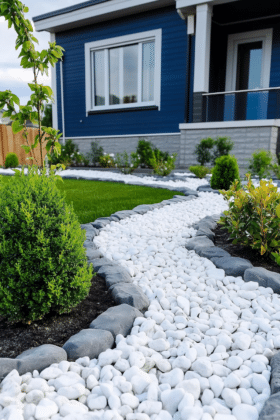 20+ Elegant White Rock Landscaping Ideas