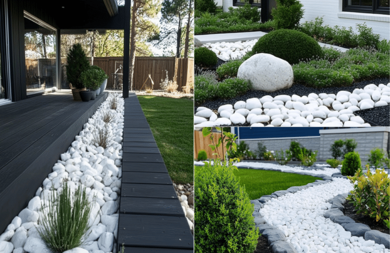 20+ Elegant White Rock Landscaping Ideas