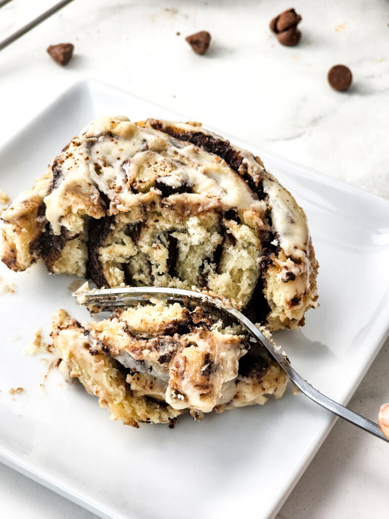 Cast Iron Chocolate Cinnamon Rolls