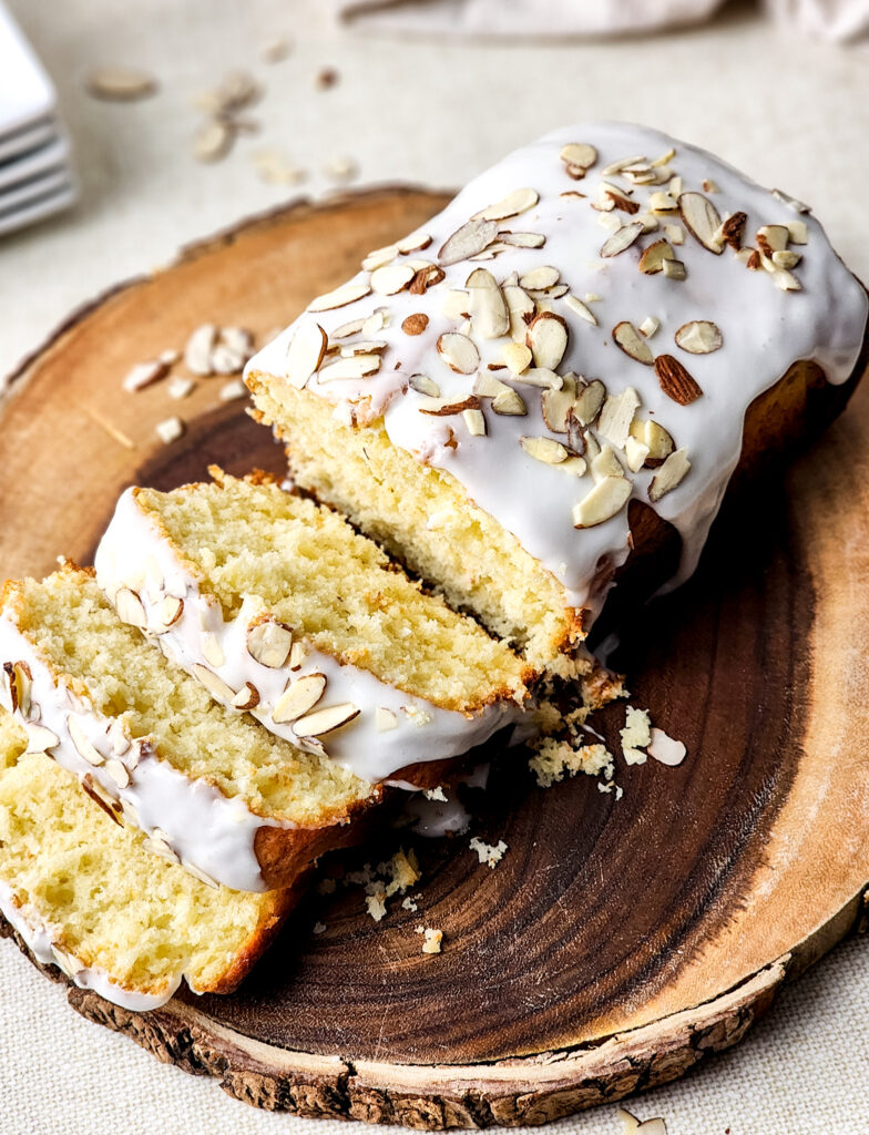 Almond Glazed Loaf Cake