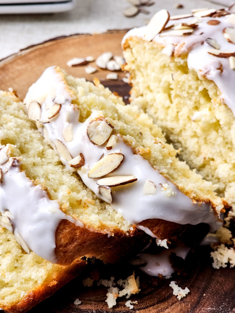 Almond Glazed Loaf Cake
