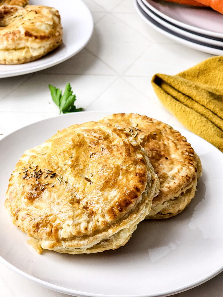 Chicken Pot Pie Puff Pastries