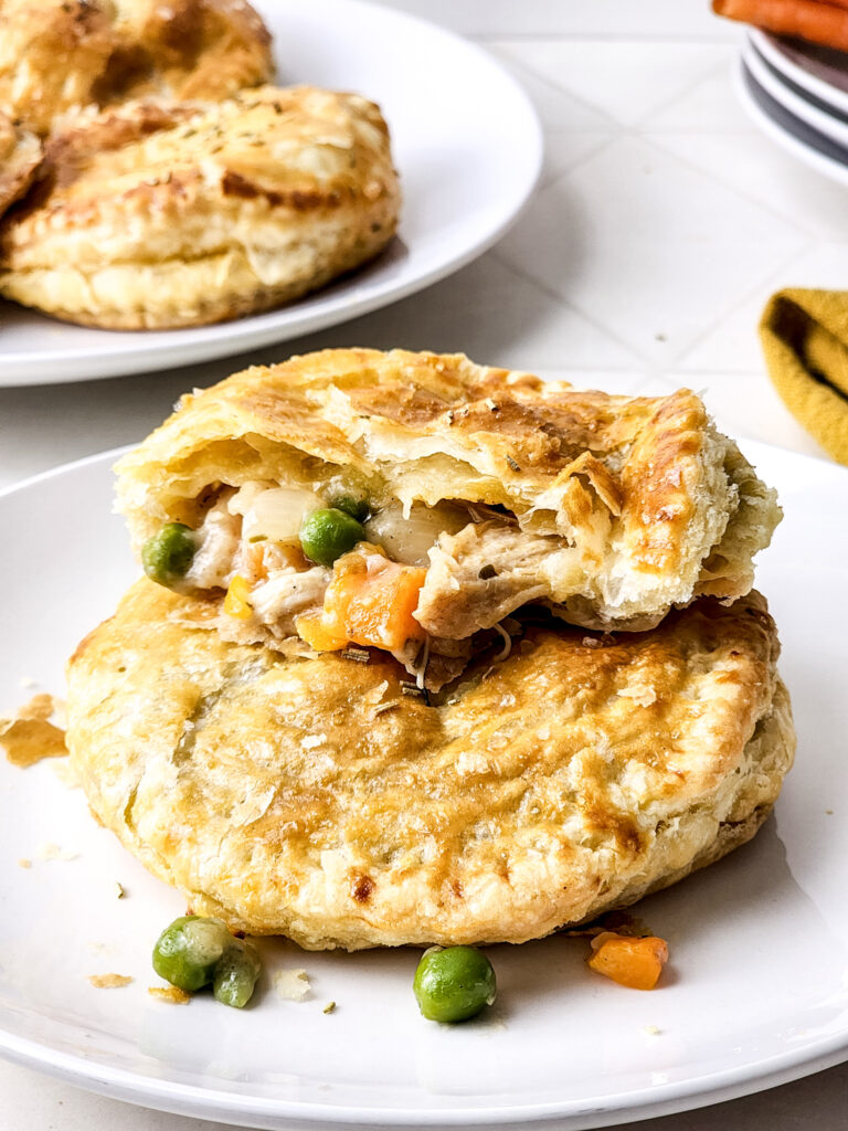 Chicken Pot Pie Puff Pastries