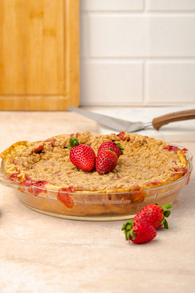 Strawberry Crumble Pie