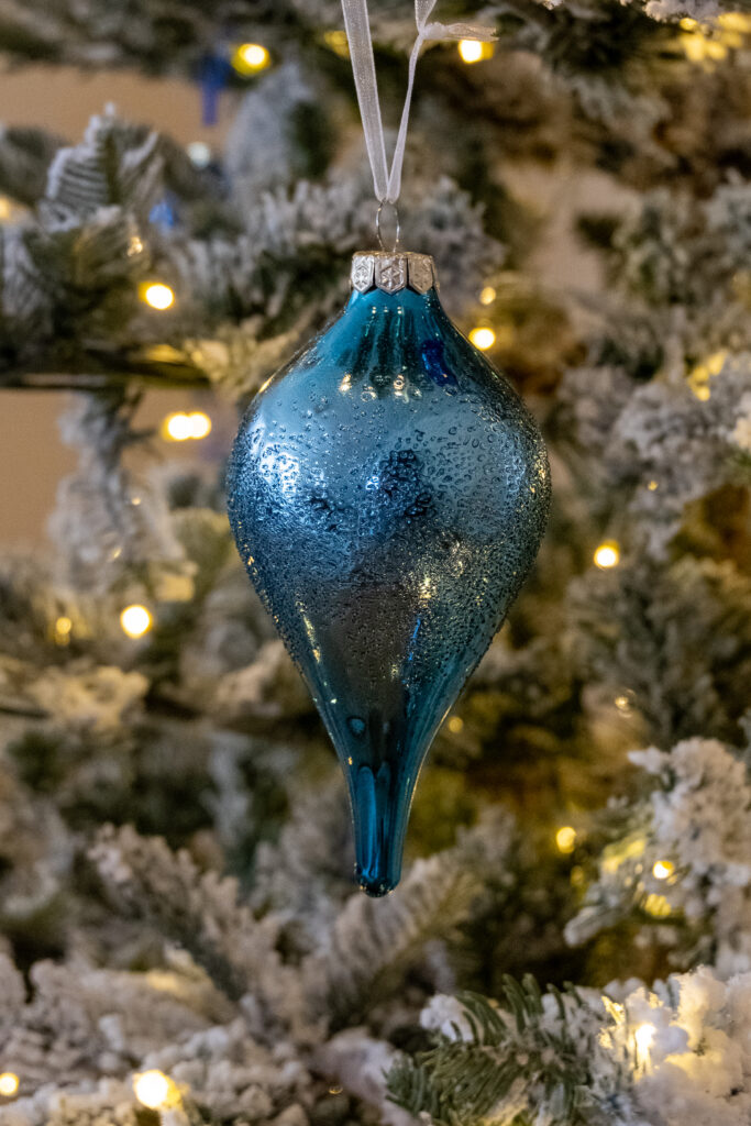 White & Blue Christmas Tree (Snowflake Theme)