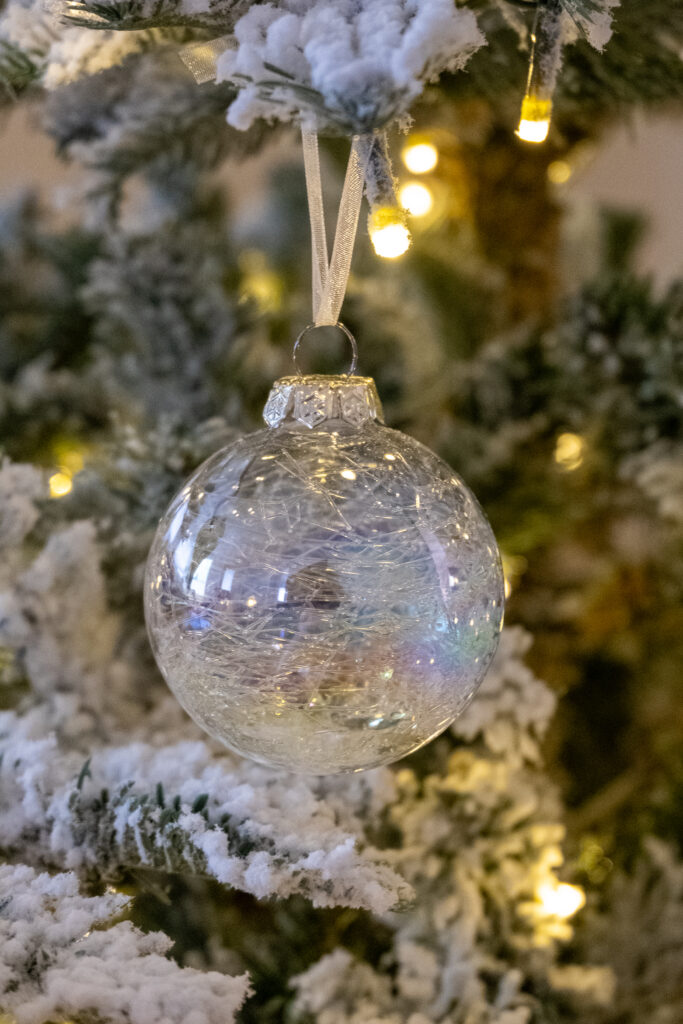 White & Blue Christmas Tree (Snowflake Theme)