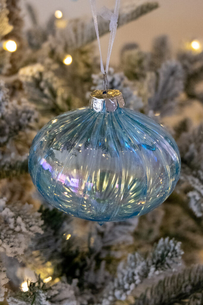 White & Blue Christmas Tree (Snowflake Theme)