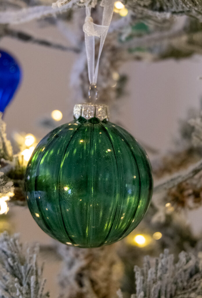 White & Blue Christmas Tree (Snowflake Theme)