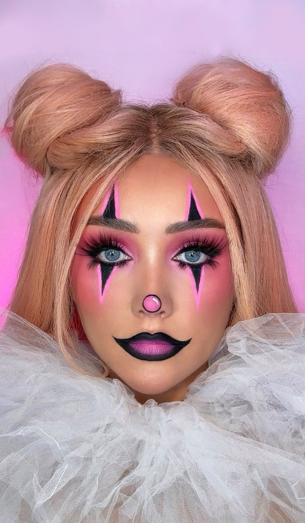30 Halloween Clown Makeup Ideas for Women
