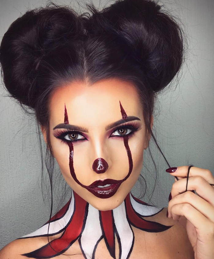 30 Halloween Clown Makeup Ideas for Women