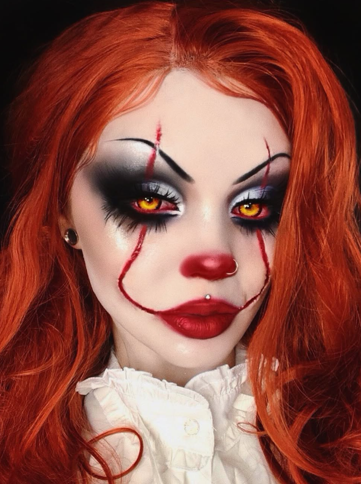 30 Halloween Clown Makeup Ideas for Women