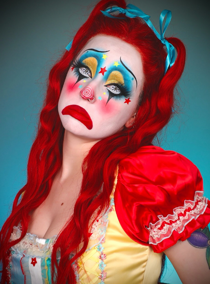 30 Halloween Clown Makeup Ideas for Women