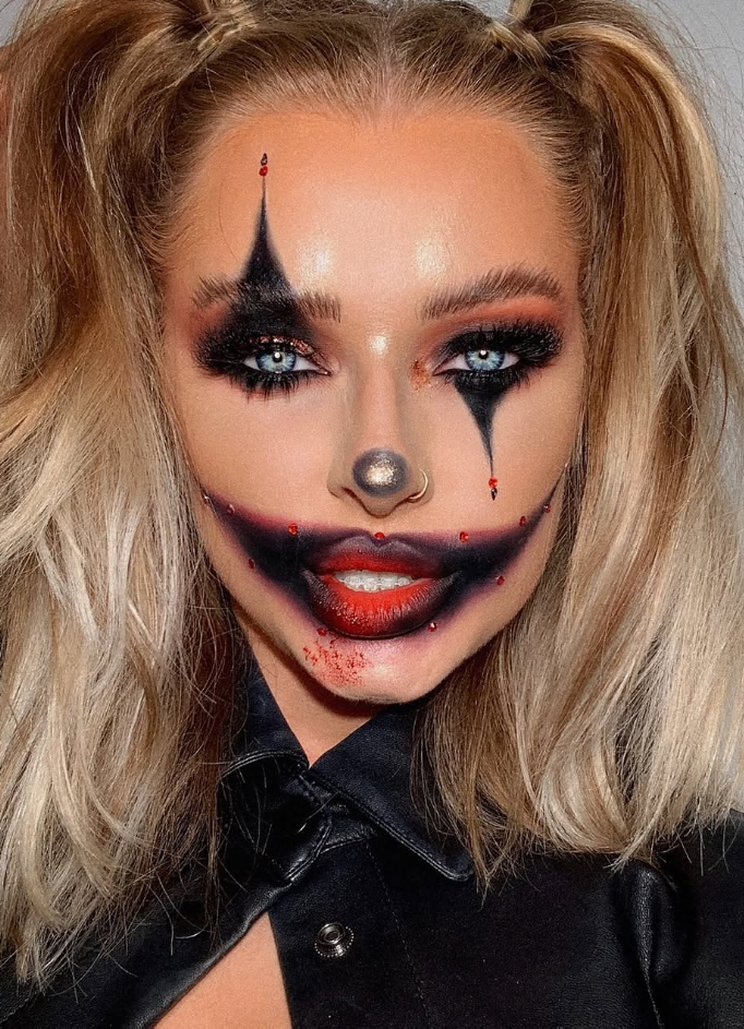 30 Halloween Clown Makeup Ideas for Women